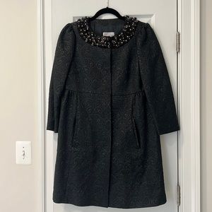 RED Valentino Coat Black Size 42 (Italian) Size 6 (US)